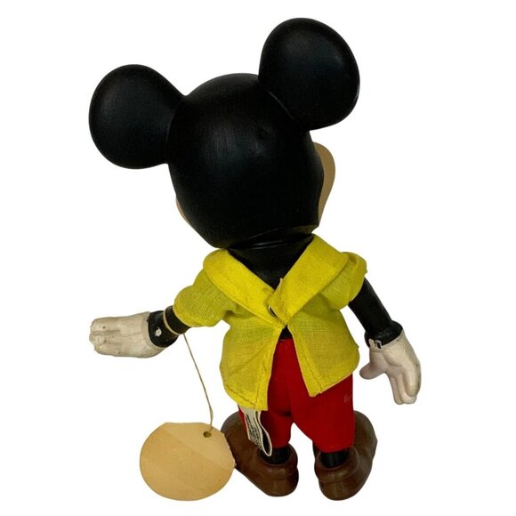 Vintage 1980s Walt Disney Productions Mickey Mouse Rubber Poseable Doll By Dakin - Picture 3 of 11